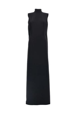 Abito lungo nero in crêpe ALBERTA FERRETTI | V040351260555